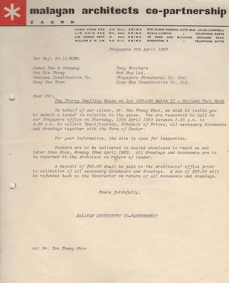 Logo of the Malayan Architects Co-Partnership from letterhead of surviving documents
